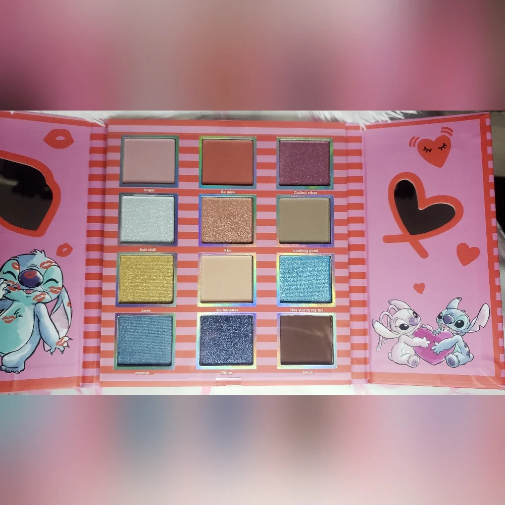 Disney Stitch Eyeshadow Palette Valentine's Day Taste Beauty Brand New